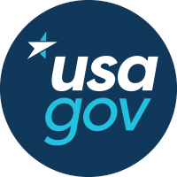 USAGOV logo, link to homepage